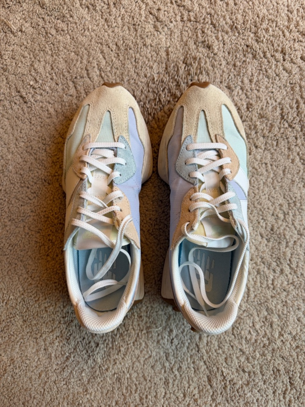New Balance 327 Women's Pastel Multi-Color Sneakers